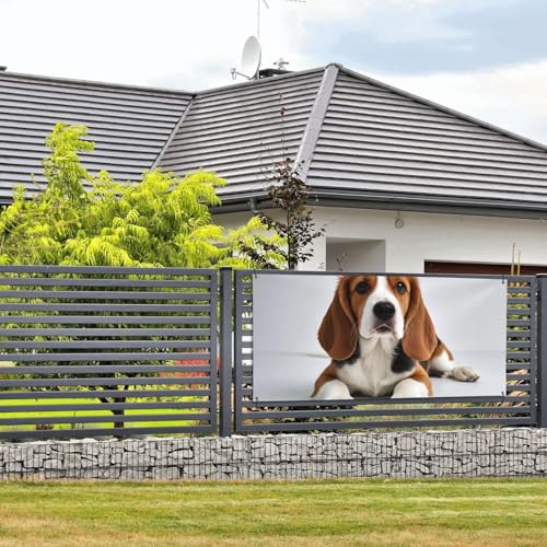 Niedliche Welpenbanner und Schilder, Wandbehang, Banner mit Seil zum Aufhängen, 61 x 129 cm, Party-Banner, Schild, Poster, Party-Hintergründe, Innen- und Außenbereich, Neujahr, Abschlussfeier von DDTKLSNV