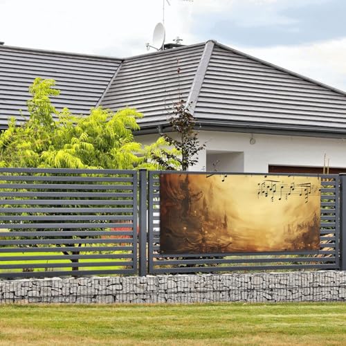 Notenbanner und Schilder, Wandbehang, Banner mit Seil zum Aufhängen, 89 x 180 cm, Party-Banner, Schild, Poster, Party-Hintergründe, Innen- und Außenbereich, Neujahr, Abschlussfeier, Hochzeit von DDTKLSNV