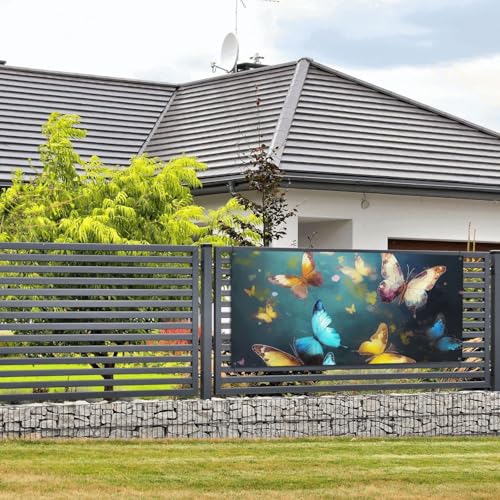 Schmetterlinge Banner und Schilder, Wandbehang, Banner mit Seil zum Aufhängen, 61 x 129 cm, Party-Banner, Schild, Poster, Party-Hintergründe, Innen- und Außenbereich, Neujahr, Abschlussfeier, Hochzeit Schmetterlinge Banner und Schilder, Wandbehang, Banner mit Seil zum Aufhängen, 61 x 129 cm, Party-Banner, Schild, Poster, Party-Hintergründe, Innen- und Außenbereich, Neujahr, Abschlussfeier, Hochzeit von DDTKLSNV