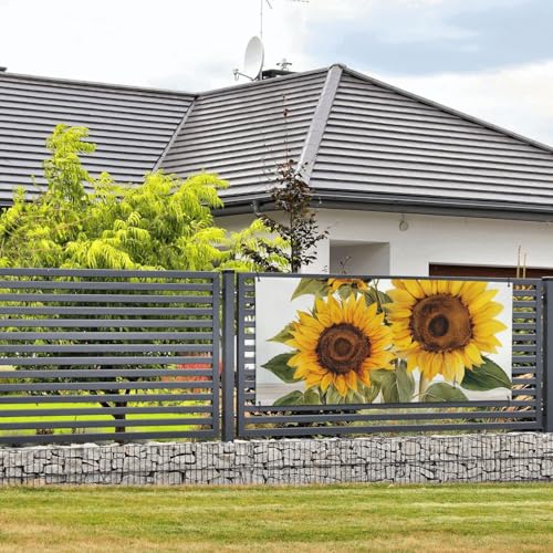 Verführerische Sonnenblumen, Sommerbanner und Schilder, Wandbehang, Banner mit Seil zum Aufhängen, 61 x 129 cm, Party-Banner, Schild, Poster, Party-Hintergründe, Innen- und Außenbereich, Neujahr von DDTKLSNV