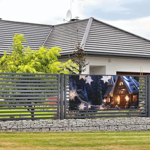 Weihnachtsbanner und Schilder, Wandbehang, Banner mit Seil zum Aufhängen, 89 x 180 cm, Party-Banner, Schild, Poster, Party-Hintergründe, Innen- und Außenbereich, Neujahr, Abschlussfeier, Hochzeit von DDTKLSNV
