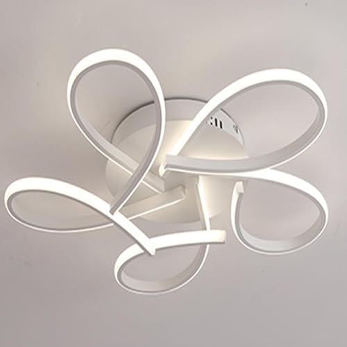 DDYY Deckenlampe wohnzimmer led deckenleuchte 55cm 38W Schlafzimmerlampe weiß dimmbar mit fernbedienung 3000k-6500k wohnzimmerlampe modern deckenlampe wohnzimmer Schlafzimmerleuchte (weiß, 55CM) von DDYY
