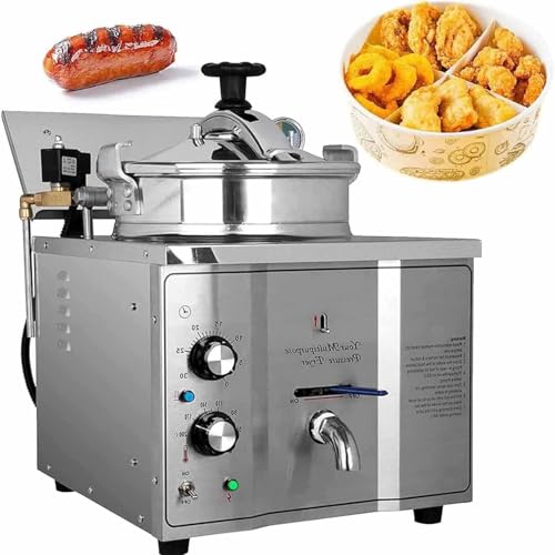 DDZJTPP 16-L-Hochdruck-Hähnchenofen,3 Kw Elektrische Fritteuse Für Den Gewerblichen Gebrauch,Edelstahl Druckfritteuse Für Die Tischplatte,Küchenfritteuse Für Snackbars Und Restaurants DDZJTPP 16-L-Hochdruck-Hähnchenofen,3 Kw Elektrische Fritteuse Für Den Gewerblichen Gebrauch,Edelstahl Druckfritteuse Für Die Tischplatte,Küchenfritteuse Für Snackbars Und Restaurants von DDZJTPP