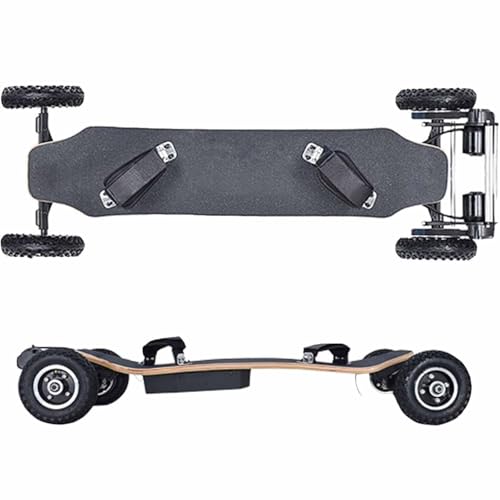 DDZJTPP All-Terrain-Skateboard, Offroad-Elektro-Skateboard Mit Kabelloser Fernbedienung, Höchstgeschwindigkeit 40 Km/h, 1650 W * 2 Motor, 30 ° Steigung, 10000 MAh Akku, 440 LBS Max Load DDZJTPP All-Terrain-Skateboard, Offroad-Elektro-Skateboard Mit Kabelloser Fernbedienung, Höchstgeschwindigkeit 40 Km/h, 1650 W * 2 Motor, 30 ° Steigung, 10000 MAh Akku, 440 LBS Max Load von DDZJTPP