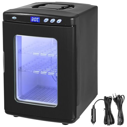 DDZJTPP Brutapparat 25L Reptilien-Ei-Inkubator 5-60℃ Brutmaschine LED-Display Inkubatoren Brutautomat Labor Kühlung Heizung 220V für Bruteier Schwarz Brutschrank von DDZJTPP