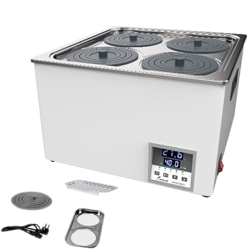 DDZJTPP Digitales Labor Wasserbad Kommerzieller Laborwasserbad Heating Devices Stainless Steel Liner Mit Wählbaren öffnungen Für Chemisch-Biologische Experiment,4Hole von DDZJTPP