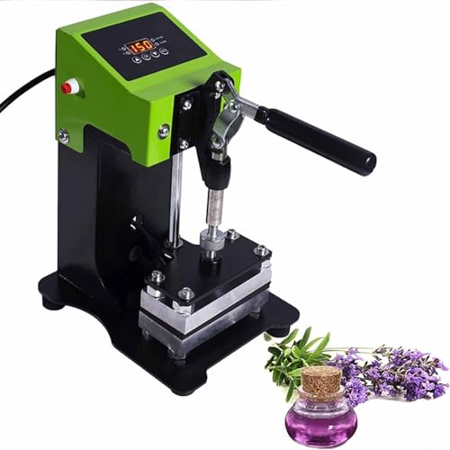 DDZJTPP Effiziente Manuelle Heißpressmaschine 600w - Perfekt Für Die Kolophoniumölextraktion Zu Hause | 6 * 12Cm, Einstellbare Temperatur 0-250°C | Mini-Kolophonium-Heißpressmaschine von DDZJTPP