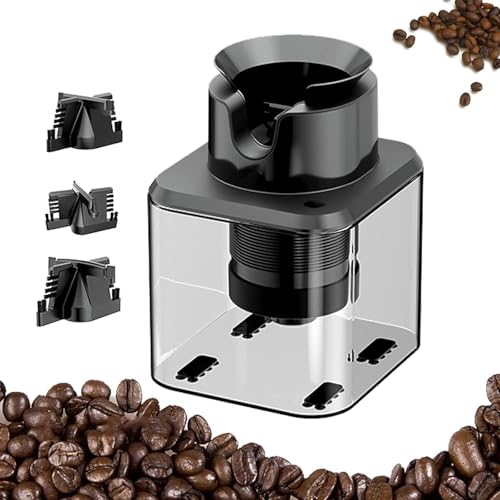 DDZJTPP Elektronischer Siebträgerreiniger,Automatische Kaffee-Siebträger-Reinigungsbürste,Mit 3 Verschiedenen Formbürsten,5 Sekunden Schnelle Reinigung,Professionelle Barista Reinigungswerkzeuge von DDZJTPP