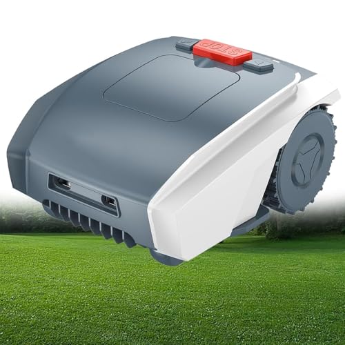 DDZJTPP Mähroboter Cut bis zu 1500qm² | 19cm Schnittbreite | 2-5 cm Schnitthöhe | Regensensor | WiFi & BT | App gesteuert | 25% Steigung | intelligente Routenplanung,Theft Protected von DDZJTPP