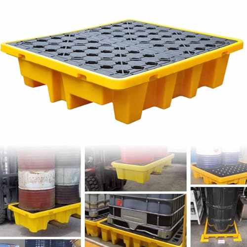 DDZJTPP Modulare Spill Containment Palette Mit Gitter,Stapelbare Modulare Plattform,Hohe Tragfähigkeit,Polyethylen-Wanne Für Gabelstapler,Ideal Zur Industriellen Leckvermeidung,33.5 * 33.5 * 5.5cm DDZJTPP Modulare Spill Containment Palette Mit Gitter,Stapelbare Modulare Plattform,Hohe Tragfähigkeit,Polyethylen-Wanne Für Gabelstapler,Ideal Zur Industriellen Leckvermeidung,33.5 * 33.5 * 5.5cm von DDZJTPP