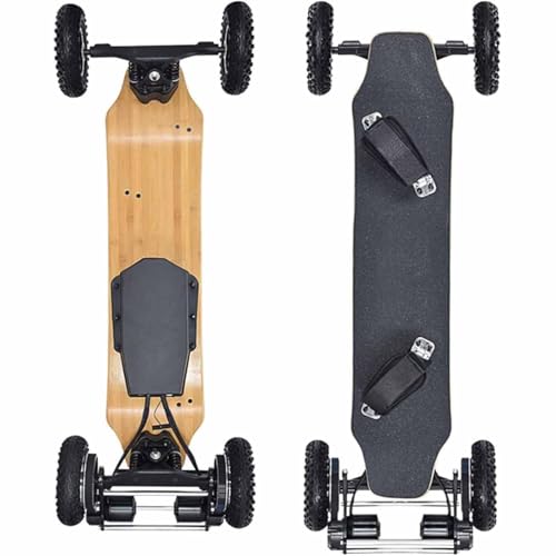 DDZJTPP Offroad-Elektro-Skateboard, All-Terrain-Skateboard, Mit Kabelloser Fernbedienung, Höchstgeschwindigkeit 40 Km/h, 1650 W * 2 Motor, 30 ° Steigung, 10000 MAh Akku, 440 LBS Max Load DDZJTPP Offroad-Elektro-Skateboard, All-Terrain-Skateboard, Mit Kabelloser Fernbedienung, Höchstgeschwindigkeit 40 Km/h, 1650 W * 2 Motor, 30 ° Steigung, 10000 MAh Akku, 440 LBS Max Load von DDZJTPP