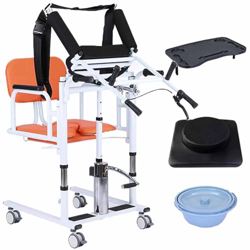 DDZJTPP Patientenlifter Patienten Transfer Lift Stuhl, Körperlifter Bett Toilettenstuhl, Hydraulischer Transferstuhl Mit Rollen, Bett Toilettenstuhl Mit 180° Geteiltem Sitz,Yellow DDZJTPP Patientenlifter Patienten Transfer Lift Stuhl, Körperlifter Bett Toilettenstuhl, Hydraulischer Transferstuhl Mit Rollen, Bett Toilettenstuhl Mit 180° Geteiltem Sitz,Yellow von DDZJTPP