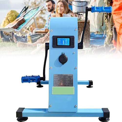 DDZJTPP Pedalgenerator 350W Fußbetriebener Stromgenerator Handkurbel, Multifunktionale Notstromversorgung Bereitstellung Einer USB 12V/48V/220V Ausgangsschnittstelle Stromerzeugung unterwegs von DDZJTPP