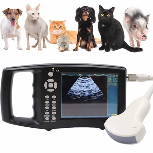 DDZJTPP Veterinary Ultrasonic Scanner, Veterinary Ultrasonic Scanner Kit, Handheld B Ultrasound Device, Portable Ultrasonic Pregnancy Tester for Livestock, Pigs, Goats, Pregnancy von DDZJTPP