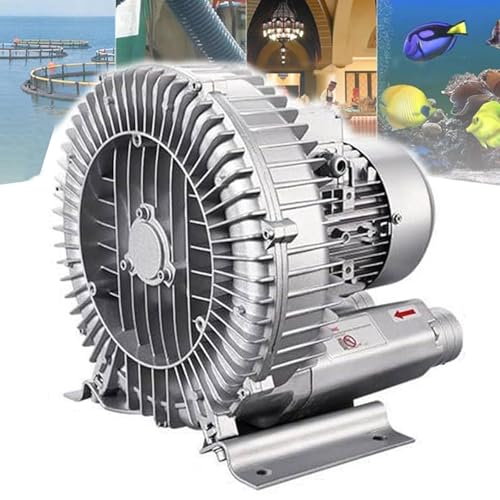 Einphasiges Turbinengebläse (Typ Mit Großem Luftstrom),Regeneratives 220v 120w-1500w Gebläse,Industrielle Vakuumpumpe,Einphasiges Hochdruck Vortex Ringgebläse,180W/0.24HP von DDZJTPP