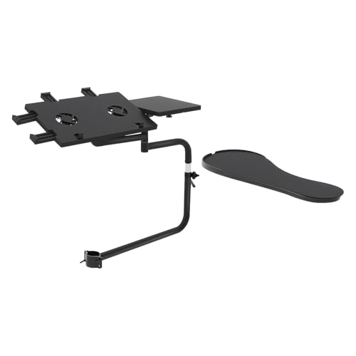 DDZcozy Tastatur Halterung Stuhl Tastatur Halter mit Mauspad, Verstellbares Tastaturständer mit Mauspad für Hause, Büro DDZcozy Tastatur Halterung Stuhl Tastatur Halter mit Mauspad, Verstellbares Tastaturständer mit Mauspad für Hause, Büro von DDZcozy