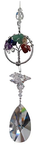 Baum des Lebens, kompatibel mit Swarovski -Glanz 38 mm und einem Baum des Lebens aus Halbedelsteinen (Fensteranhänger, Fensterkristall, Regenbogenkristall) von DDesign