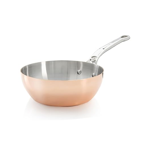 De Buyer Konische Sauteuse, Kupfer, orange, 24 cm von DE BUYER