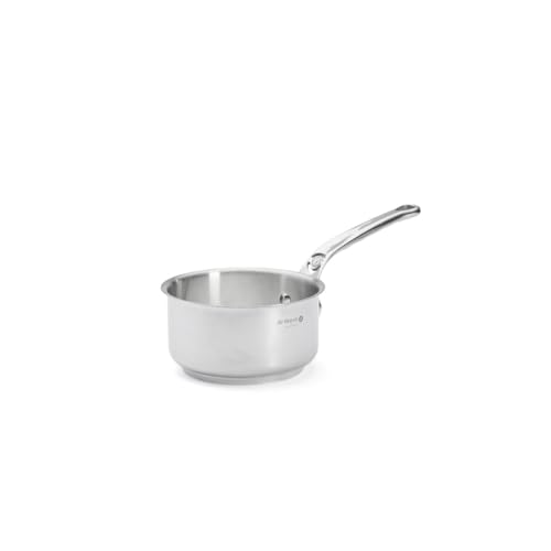 DE BUYER Stielkasserolle, Edelstahl, Silber, 14 cm, 27.9 x 20.1 x 10.9 cm von DE BUYER