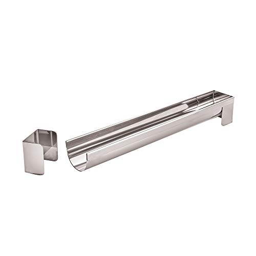 de Buyer - runde Rinnenform für Holzscheite aus Edelstahl mit abnehmbaren Entstücken - 30x4,4x4 cm - 3206.04, Silber von DE BUYER