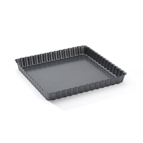 De Buyer 4709.23 Tarteform, quadratisch, abnehmbare Bodenplatte, 23 cm, Grau De Buyer 4709.23 Tarteform, quadratisch, abnehmbare Bodenplatte, 23 cm, Grau von DE BUYER