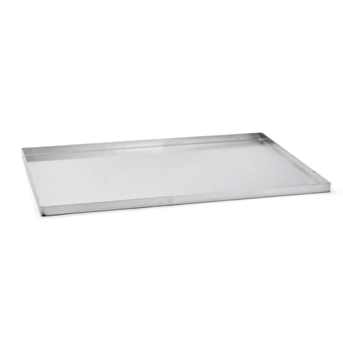 De Buyer Platte Vanillesoße- – Aluminium unbeschichtet Bords droits L 60cm / l 40cm / H 2cm von DE BUYER