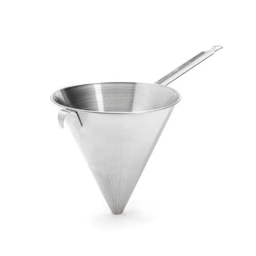 de Buyer - Konditor Spitzsieb mit Mikro Lochungen - 23 cm Durchmesser - 3351.23, Silber von DE BUYER