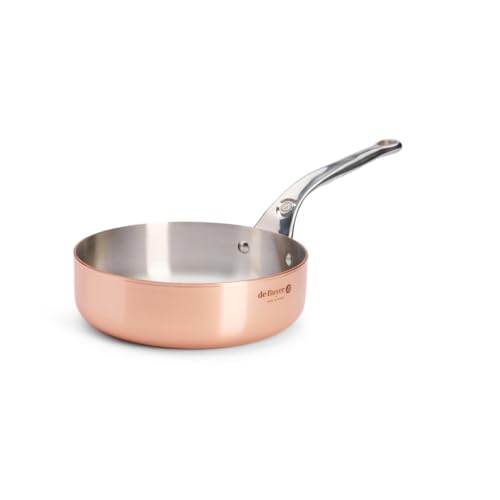 De Buyer Sauteuse, Kupfer, Silber, 24 cm von DE BUYER