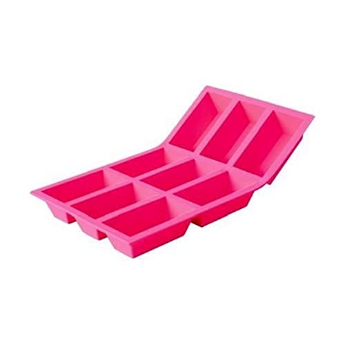 Fauchon De Buyer 1950.04 Backform Moul'flex für 9 Cakes, rosa von DE BUYER