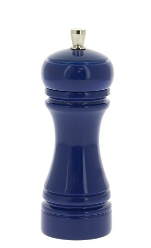 Marlux p245.144444 Pfeffermühle Holz dunkelblau glänzend 4,8 x 4,8 x 14 cm von DE BUYER