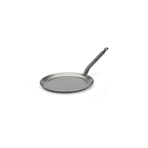 de Buyer Crepe-Pfanne Carbone Plus Crêpe schwerem Eisenstahl-24 cm-5120.24, Eisenstahl, Silber, Durchmesser 24 cm von DE BUYER