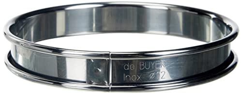 de Buyer - Runder Tortenring aus Edelstahl - Durchmesser 12 cm, Höhe 2 cm - 3091.12N, Silber von DE BUYER