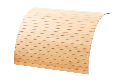 DE-COmmerce® Couchablage aus Bambus Pure 50 x 70 cm, Sofatablett, Couchtablett, Armlehne, Getränkehalter, Flexablage von DE-COmmerce