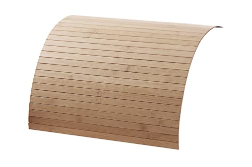 DE-COmmerce® Couchablage aus Bambus Taupe 40 x 60 cm, Sofatablett, Couchtablett, Armlehne, Getränkehalter, Flexablage von DE-COmmerce