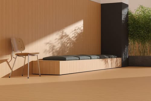 DE-COmmerce Fertigparkett aus Bambus massiv FLEXBAMBOO Rollenware Bodenbelag Parkett rutschfest Meterware Wohnzimmer Schlafzimmer Küche - karbonisiert + versiegelt (EcoBack Rücken)-Muster von DE-COmmerce