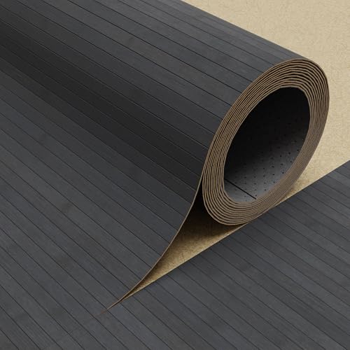 DE-COmmerce Fertigparkett aus Bambus FLEXBAMBOO 100x200 cm Bodenbelag mit rutschhemmender Rückenausstattung 200 cm Breite | Farbe: Steel von DE-COmmerce