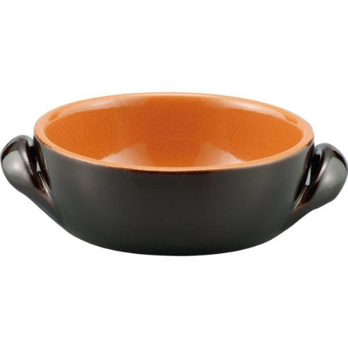 De Silva 5660212 Kochtopf mit 2 Griffen, Keramik, braun, 12 x 5 cm, Terre D' Umia von DE SILVA