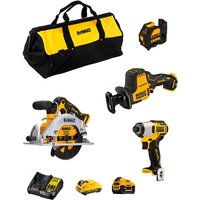 Dewalt - Kit D12K405 (DCS512 + DCS312 + DCF801 + DCE088 + 1 x 3,0 Ah + 1 x 5,0 Ah + DCB107 + Tasche) von Dewalt