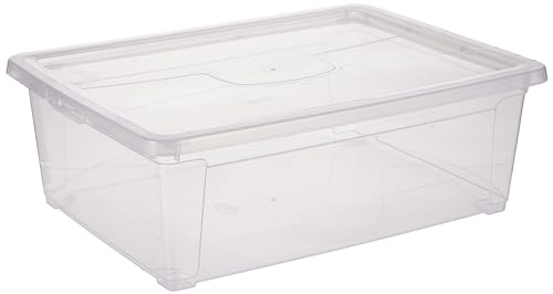 DEA HOME AUFBEWAHRUNGSBOX Easy Box M 11L-Art. 332-DEA Home, 40x30x13, TRANSPARENT, Plastik, Weiß, 40 x 30 x 13 cm von DEA HOME