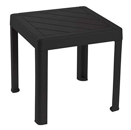 DEA HOME Pop-Couchtisch für den Innen- und Außenbereich aus Polypropylen, Maße: 39 x 39 x 38 cm, Art. 920 (Anthrazit) von DEA HOME