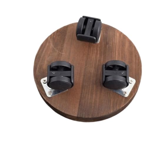 DEACOLIN Pflanztablett aus Massivholz mit Rollen, um 360 Grad drehbare Räder, Blumentopf-Caddy für Zuhause, Garten, Büro, Dekoration, Blumentopf-Wagen, Vasenhalter, Whiskyfässer, Stützgestell (rund, DEACOLIN Pflanztablett aus Massivholz mit Rollen, um 360 Grad drehbare Räder, Blumentopf-Caddy für Zuhause, Garten, Büro, Dekoration, Blumentopf-Wagen, Vasenhalter, Whiskyfässer, Stützgestell (rund, von DEACOLIN