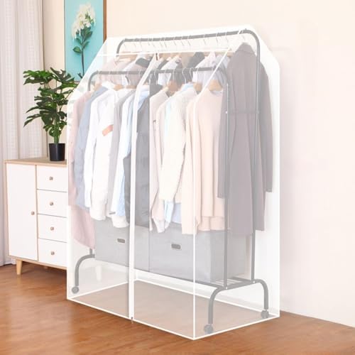 Doppelte Kleiderstange für Kleiderstange, breiter Staubschutz, Kleiderständer mit Reißverschluss, für Schlafzimmer, Geschäft, Büro, 152 cm große Abdeckung zum Aufhängen (100 x 150 x 75 cm, Doppelte Kleiderstange für Kleiderstange, breiter Staubschutz, Kleiderständer mit Reißverschluss, für Schlafzimmer, Geschäft, Büro, 152 cm große Abdeckung zum Aufhängen (100 x 150 x 75 cm, von DEACOLIN