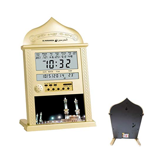 DEAGUI Azan Uhr Athan Gebetsuhr Automatik Azan Wand Gebetsuhr Islamisch Koran Muslim Gold DEAGUI Azan Uhr Athan Gebetsuhr Automatik Azan Wand Gebetsuhr Islamisch Koran Muslim Gold von DEAGUI