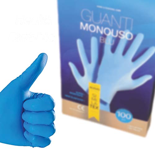 DEALO Similatex Einweghandschuhe, Größe S, Blau, 100 Stück von Dealo