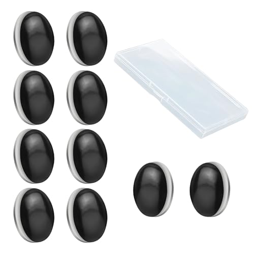 DEANKEJI 10 Stück Duschvorhang Beschwerer, Durchmesser 4 cm wasserdichte Vorhang Gewichte, Schwarz Vorhang Beschwerer Magnetische, für Gardinen in Wohn- Und Badezimmer, Tischdecken, Duschvorhänge von DEANKEJI