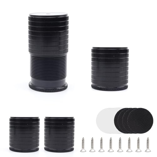 DEANKEJI 4 Stück Höhenverstellbare Füße, 43 x 40 mm Möbelfüße Schwarz, Höhenverstellbar Verstellbare Füße für Möbel, mit Schrauben und Klebepads, Passend für Tische, Sofas DEANKEJI 4 Stück Höhenverstellbare Füße, 43 x 40 mm Möbelfüße Schwarz, Höhenverstellbar Verstellbare Füße für Möbel, mit Schrauben und Klebepads, Passend für Tische, Sofas von DEANKEJI