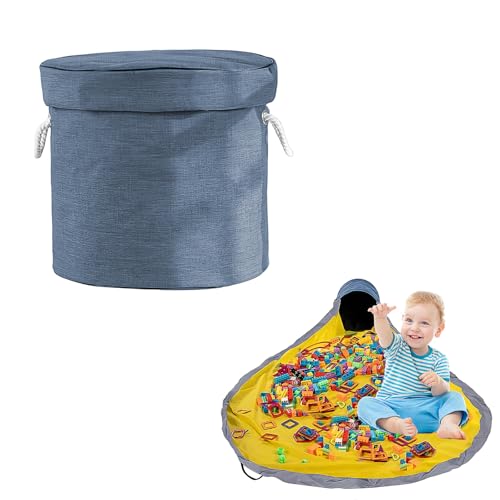 DEANKEJI Spielzeugkiste, 32 x 28 cm Spielzeugaufbewahrung, Spielzeug Korb mit Deckel und Spielmatte, Tragbarer Aufbewahrung Spielzeug, für Aufbewahrung von Spielzeugautos, Bausteinen, Puppen DEANKEJI Spielzeugkiste, 32 x 28 cm Spielzeugaufbewahrung, Spielzeug Korb mit Deckel und Spielmatte, Tragbarer Aufbewahrung Spielzeug, für Aufbewahrung von Spielzeugautos, Bausteinen, Puppen von DEANKEJI