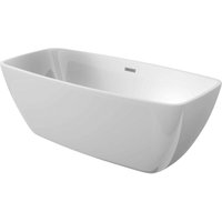 Badewanne ohne Hydromassage, freistehende Version 170 cm Ekomat Anemon KDM017W weiß - weiß von DEANTE