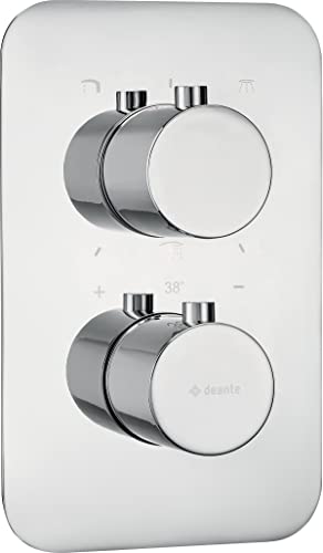 Deante BXY_0EBT Wasserhahn-Panel für Thermostat-Mischer, Unterputz Box, Chrom von DEANTE