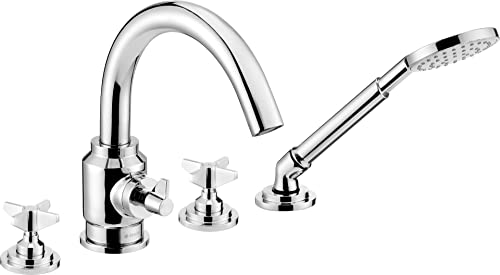 Deante Temisto BQT_014D Wasserhahn, 4 Löcher, mit Duschset, Chrom Deante Temisto BQT_014D Wasserhahn, 4 Löcher, mit Duschset, Chrom von DEANTE
